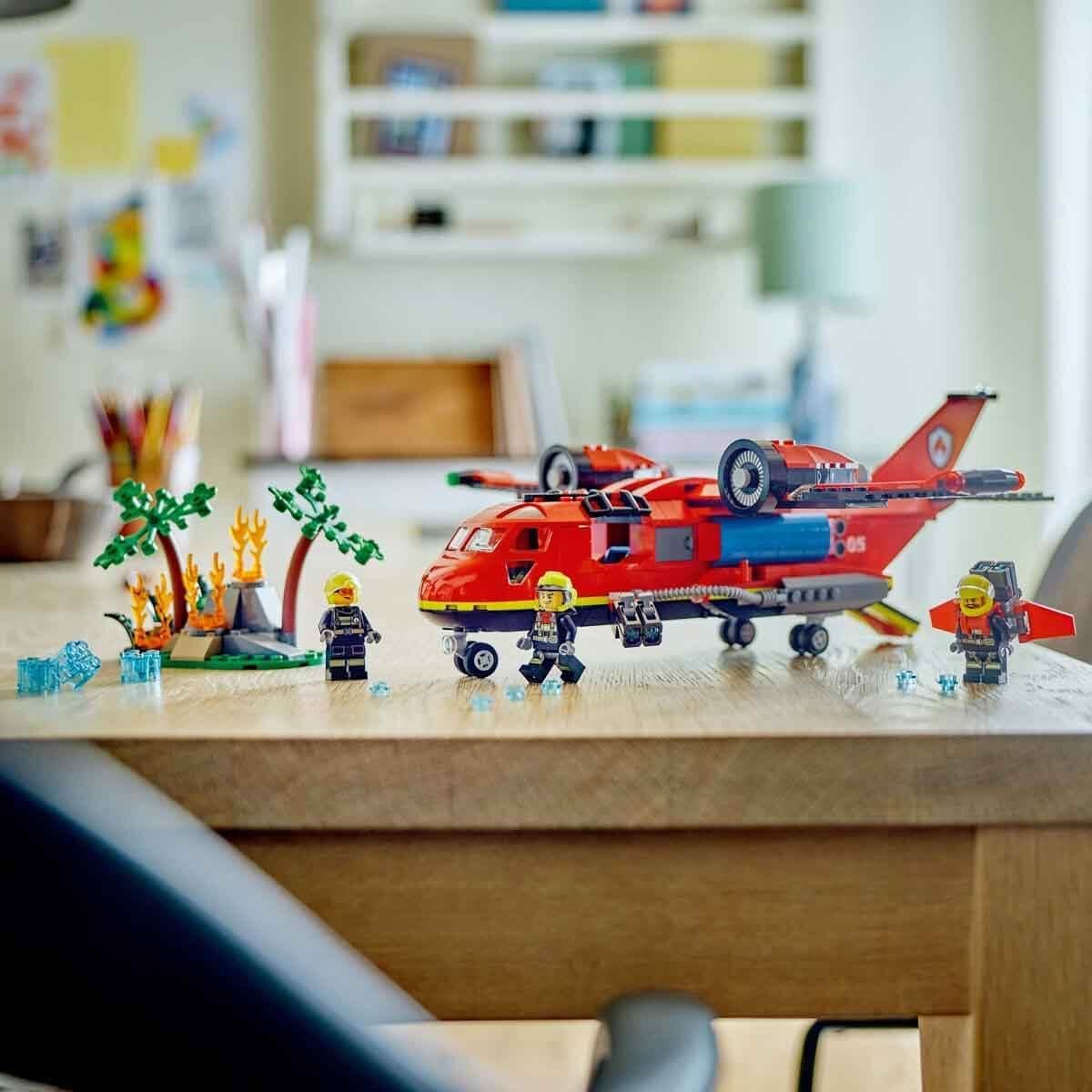 LEGO 60413 CITY L SCHFLUGZEUG, 3 MINIFIGUREN, 2 DORMITORIOS, WALDBRANDKULISSE - 7
