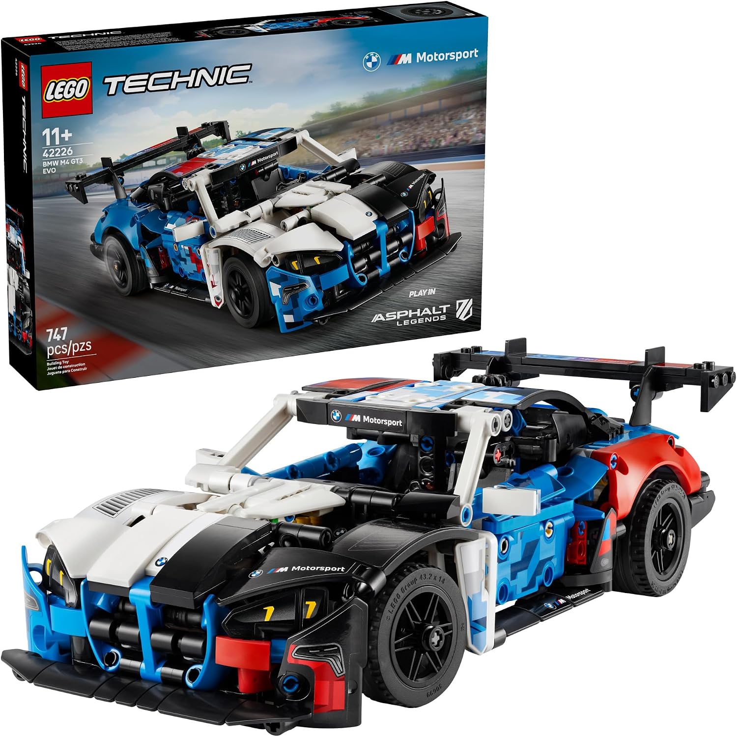 LEGO TECHNIC BMW M4 GT3 EVO COCHE DE CARRERAS DE JUGUETE - JUGUETE DE CONSTRUCCIÓN PARA NIÑOS Y NIÑAS, EDADES 11 - KIT - 1