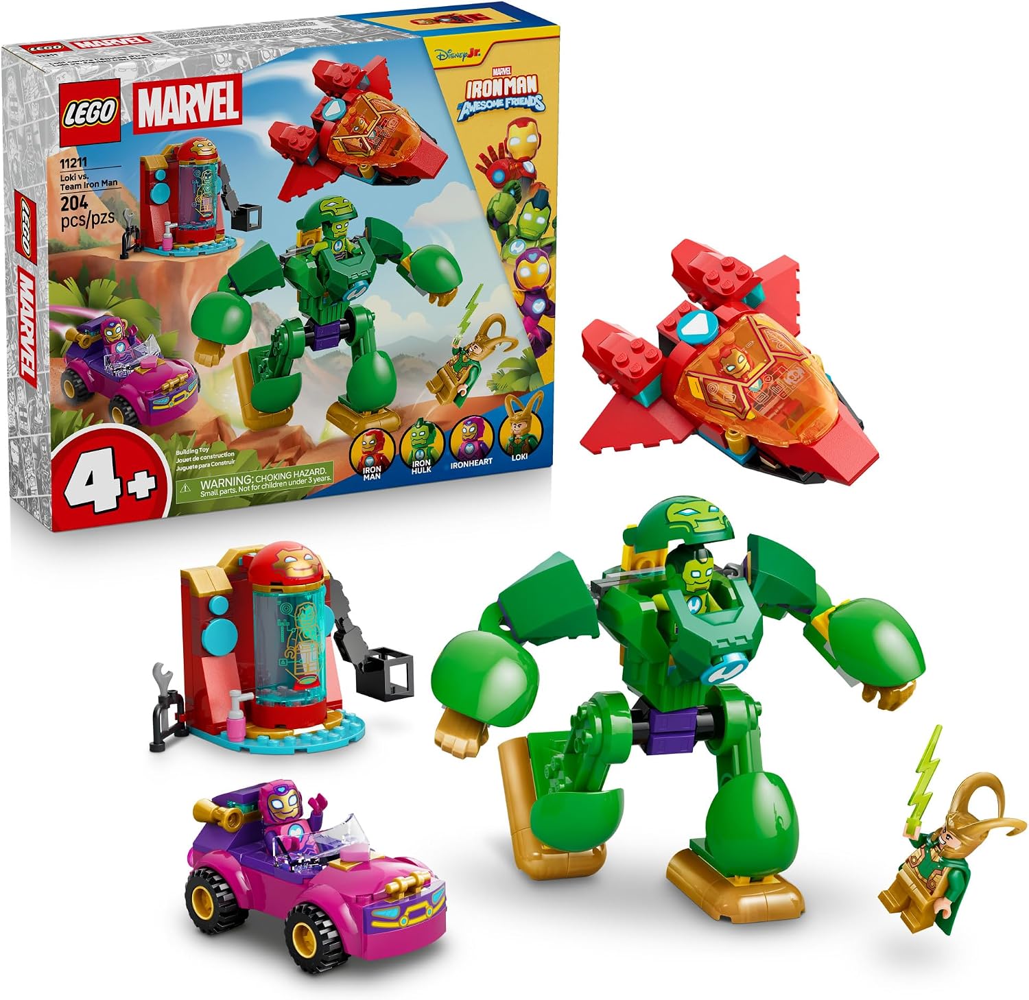 LEGO MARVEL IRON MAN AND HIS AWESOME FRIENDS LOKI VS. TEAM IRON MAN 11211 - 1