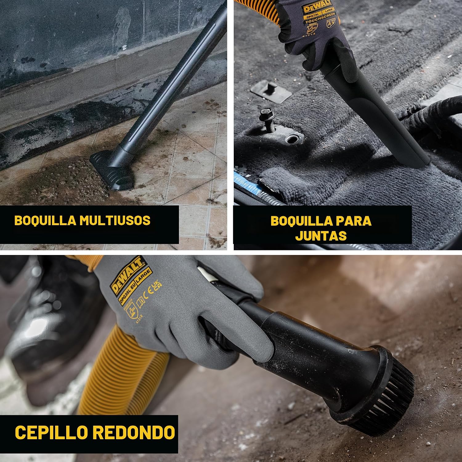 DEWALT ASPIRADORA SILENCIOSA STEALTHSONIC DE 6 GALONES Y 5 HP DXV06P-QTB - 7