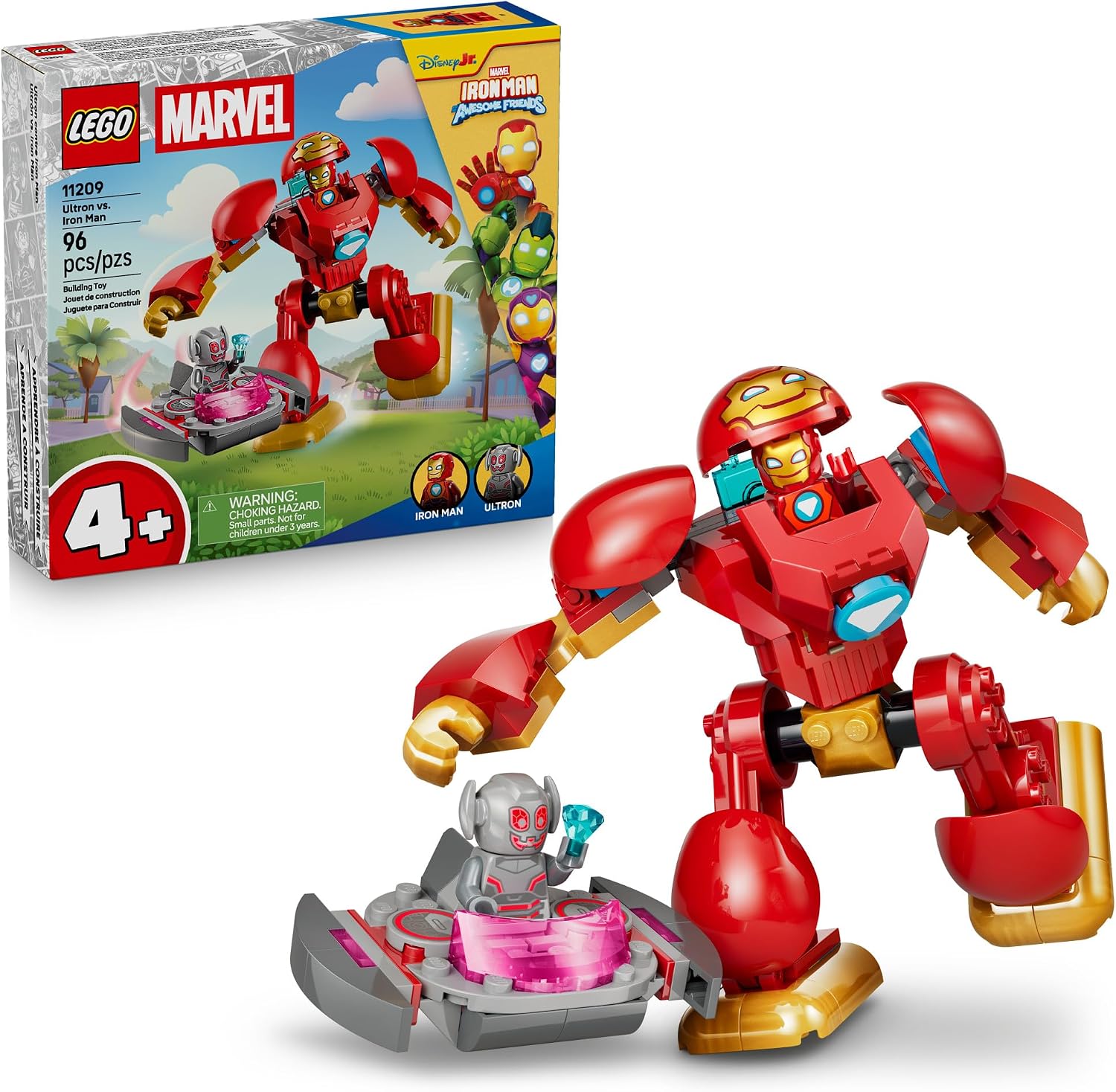 LEGO MARVEL IRON MAN AND HIS AWESOME FRIENDS ULTRON VS. IRON MAN 11209 - 1