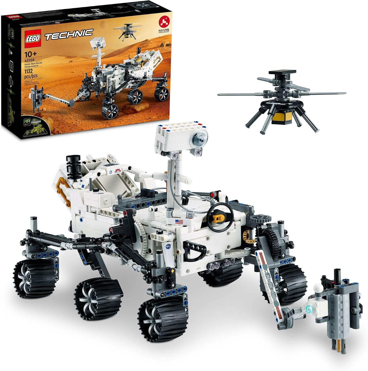 LEGO TECHNIC NASA MARS ROVER PERSEVERANCE JUGUETES DE CONSTRUCCIÓN - KIT DE MODELO STEM PARA NIÑOS Y NIÑAS, EDADES 10 AÑOS - - 1