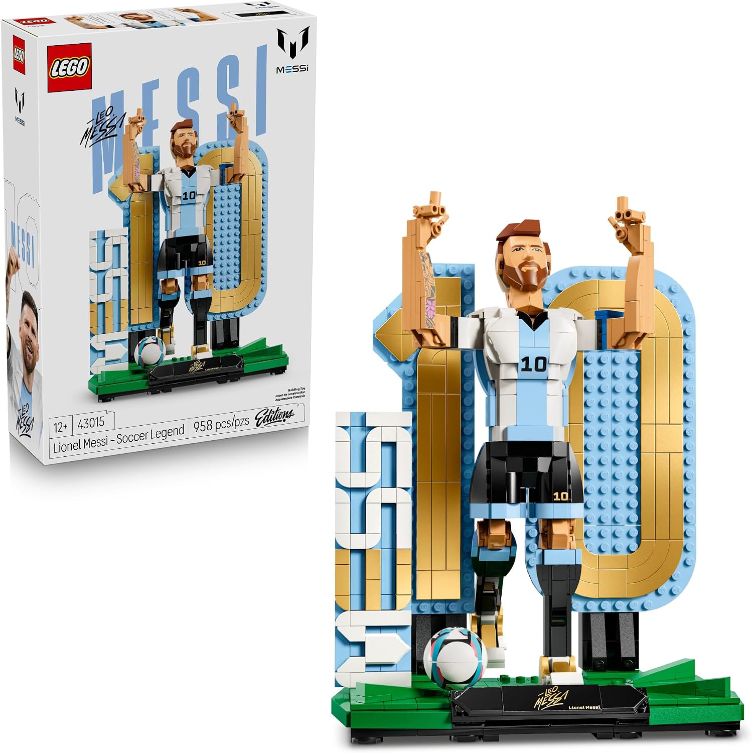 LEGO EDITIONS LIONEL MESSI - LEYENDA DEL FÚTBOL - JUEGO DE CONSTRUCCIÓN PARA NIÑOS Y NIÑAS, A PARTIR DE 12 AÑOS, REGALO - 1