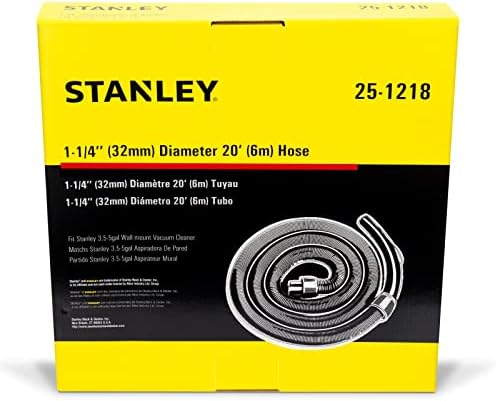 STANLEY 25-1218 20 PIES SE ADAPTA A UNA MANGUERA ULTRA FLEXIBLE DE 3 A 5 GALONES PARA ASPIRADORAS HÚMEDAS O SECAS - 6