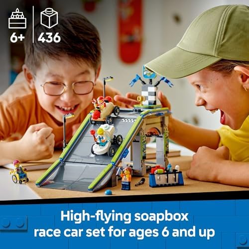 LEGO CITY NO LIMITS: RACE CAR RAMP TRACK TOY - JUGUETE DE CONSTRUCCIÓN PARA NIÑOS, NIÑOS Y NIÑAS, A PARTIR DE 6 AÑOS - RAMPA - 7