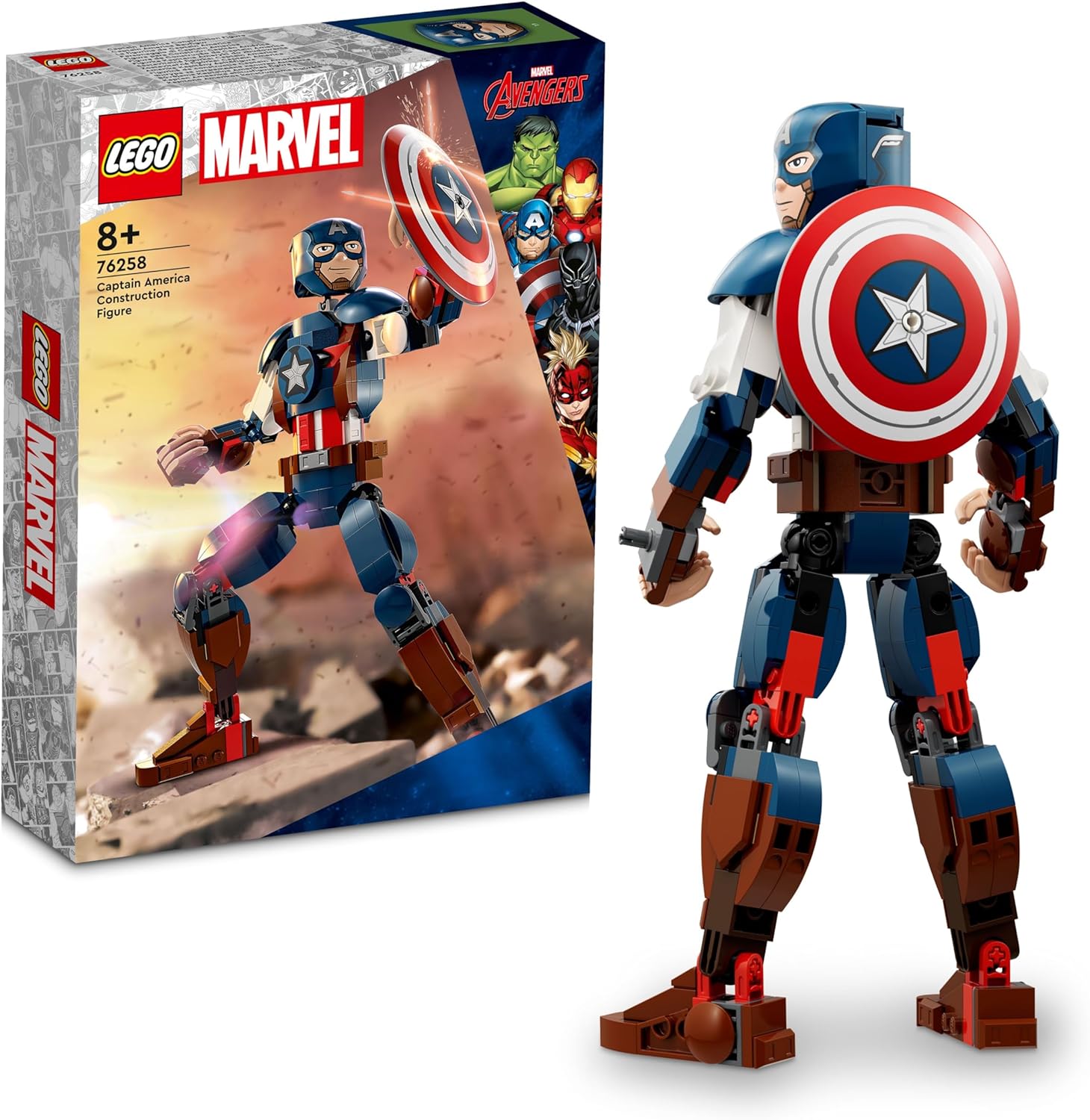 FIGURA DE CONSTRUCCIÓN CAPITÁN AMÉRICA - 1
