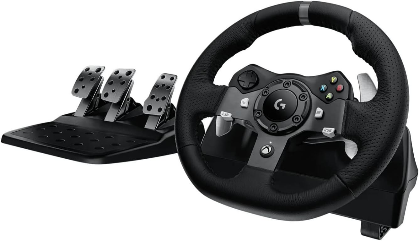 LOGITECH VOLANTE DE CARRERAS USB G920 CON RETROALIMENTACIÓN DE DOBLE MOTOR DRIVING FORCE CON PEDALES RESPONSIVOS PARA XBOX - 1