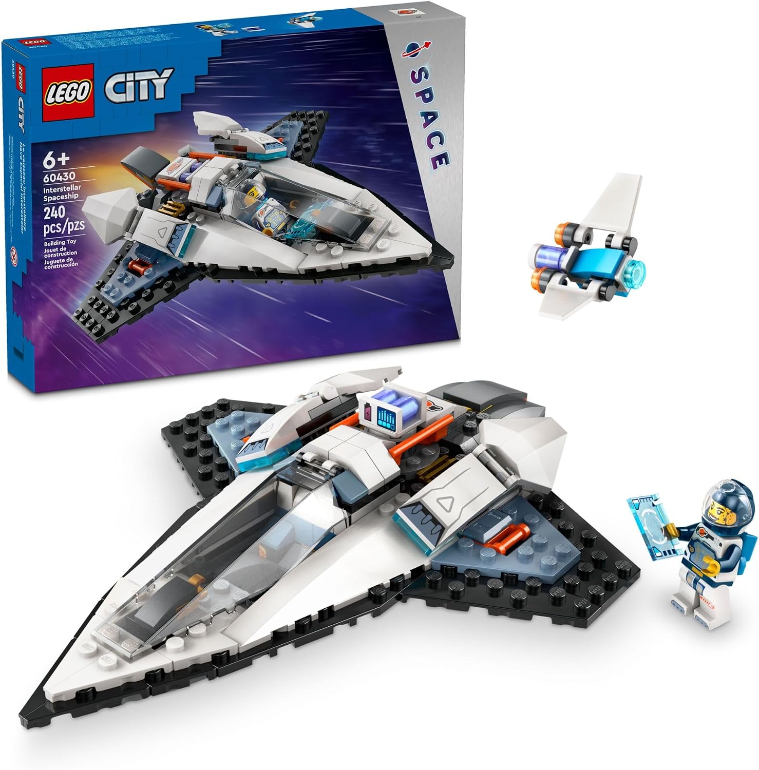 LEGO CITY NAVE ESPACIAL INTERESTELAR DE JUGUETE PARA NIÑOS, JUEGO DE CONSTRUCCIÓN ESPACIAL CREATIVA CON MODELO DE NAVE - 1