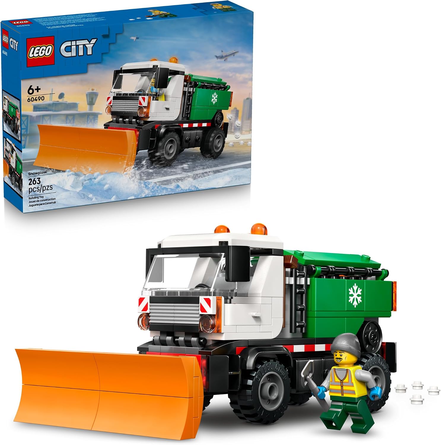 LEGO CITY CAMIÓN QUITANIEVES DE JUGUETE PARA NIÑOS VEHÍCULO DE JUEGO DE SIMULACIÓN PARA NIÑOS Y NIÑAS, A PARTIR DE 5 AÑOS - 1