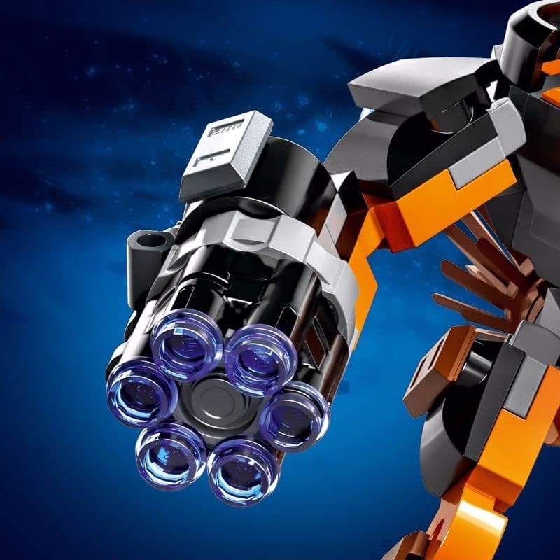 LEGO MARVEL ROCKET MECH ARMOR SET 76243, GUARDIANES DE LA GALAXIA RACOON - FIGURA DE ACCIÓN PARA CONSTRUIR, JUGUETE - 7