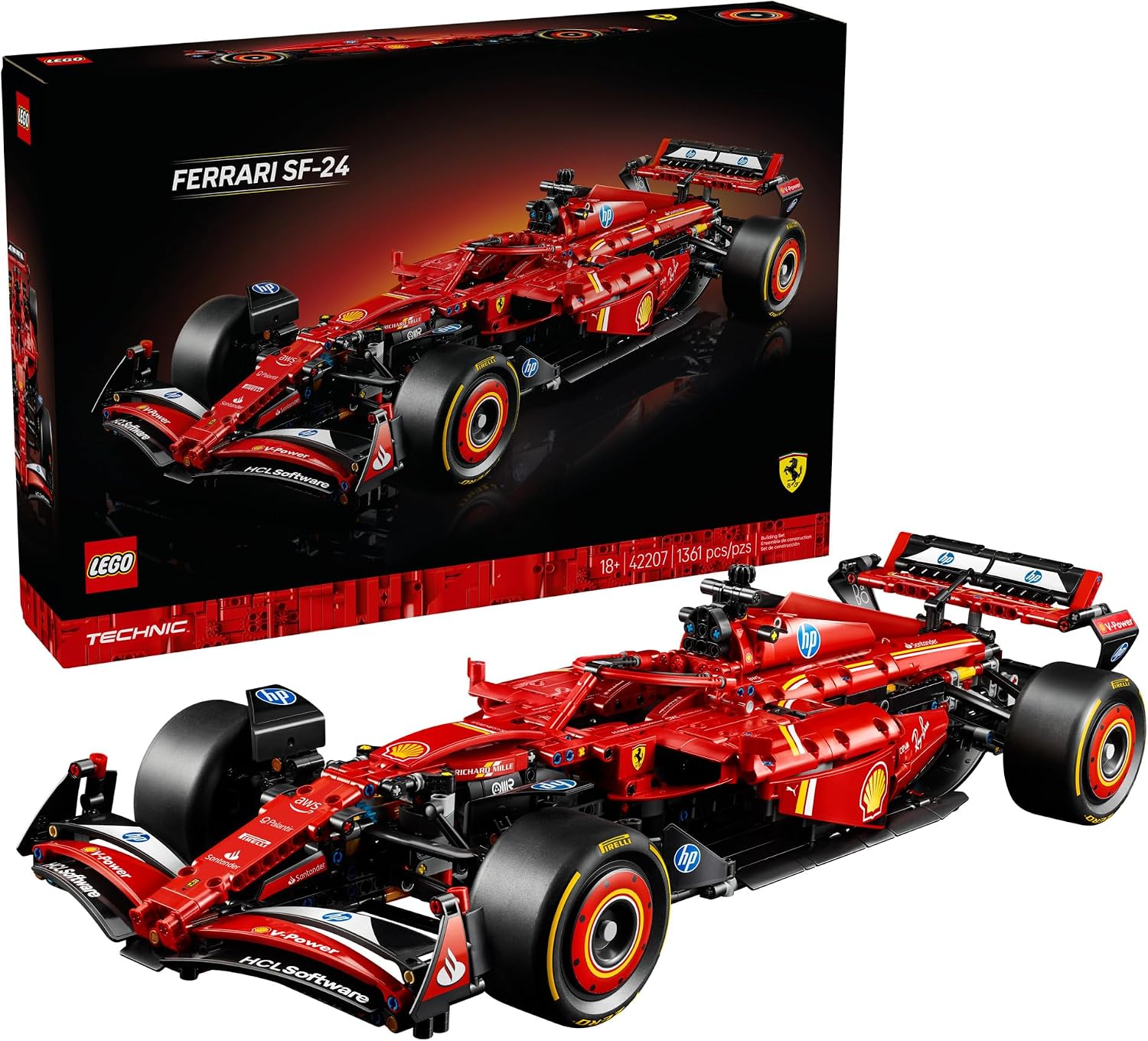 LEGO TECHNIC FERRARI SF-24 F1 - KIT DE CONSTRUCCIÓN PARA ADULTOS, MAYORES DE 18 AÑOS CON CARACTERÍSTICAS REALISTAS, - 1