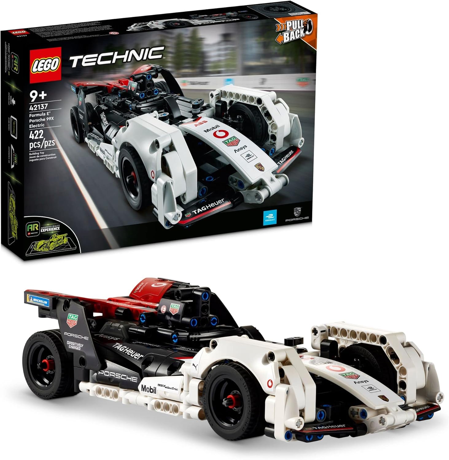 LEGO TECHNIC FORMULA E PORSCHE 99X - JUEGO DE CONSTRUCCIÓN DE MODELO DE COCHE ELÉCTRICO, JUGUETE DE TRACCIÓN TRASERA CAMPEÓN - 1