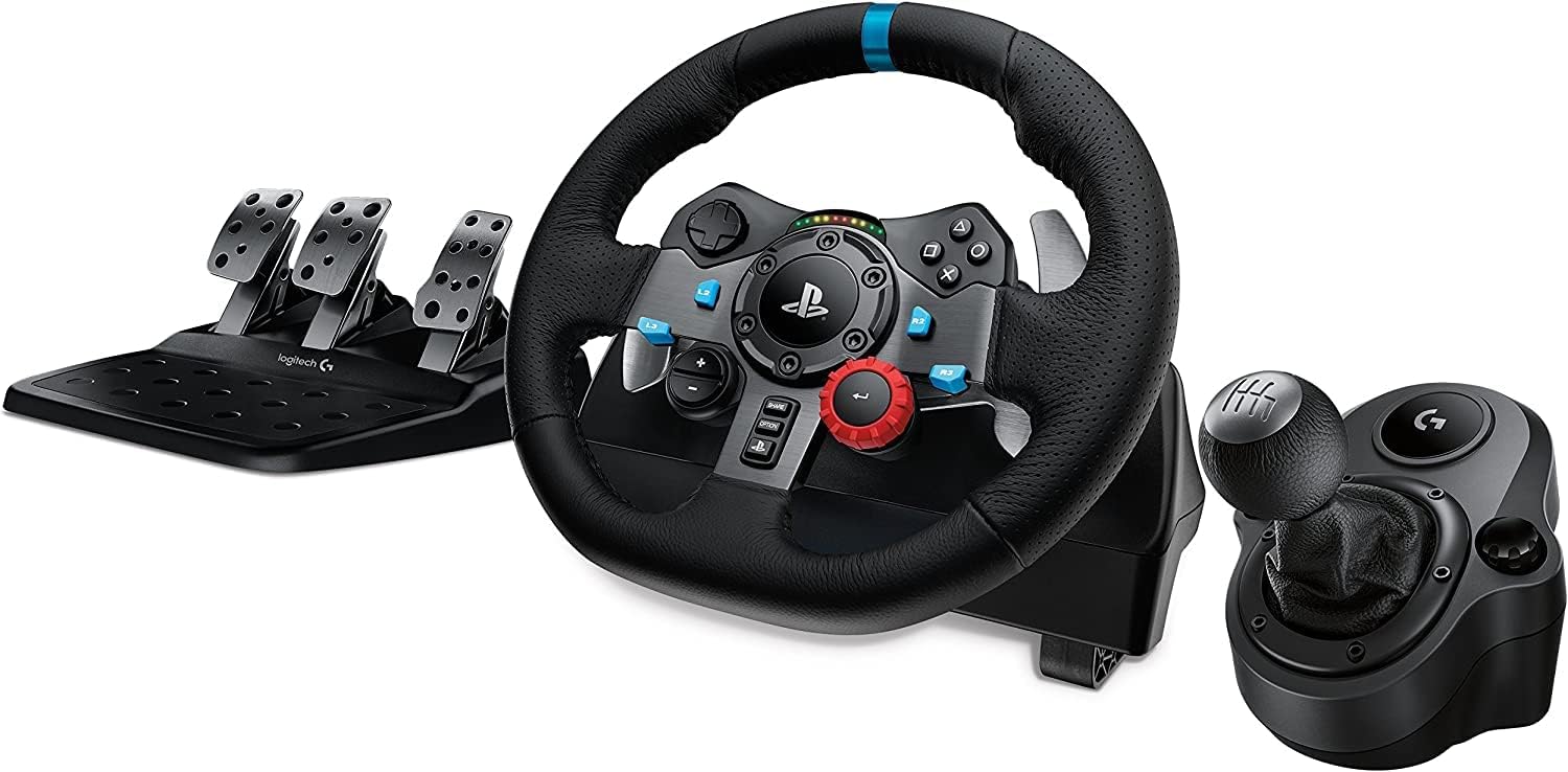 LOGITECH G29 DRIVING FORCE RUEDA DE CARRERAS Y PAQUETE DE CAMBIO DE FUERZA MOTRIZ G DRIVING FORCE PARA PS3 Y PS4 - 1