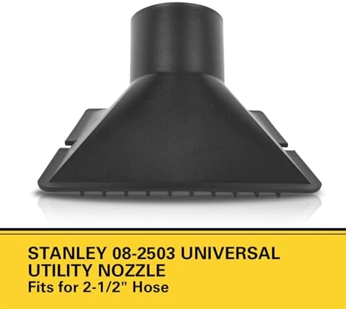STANLEY 08-2503 BOQUILLA UNIVERSAL PARA ASPIRADORAS HÚMEDAS Y SECAS CON UNA MANGUERA DE 2-1/2 - 6