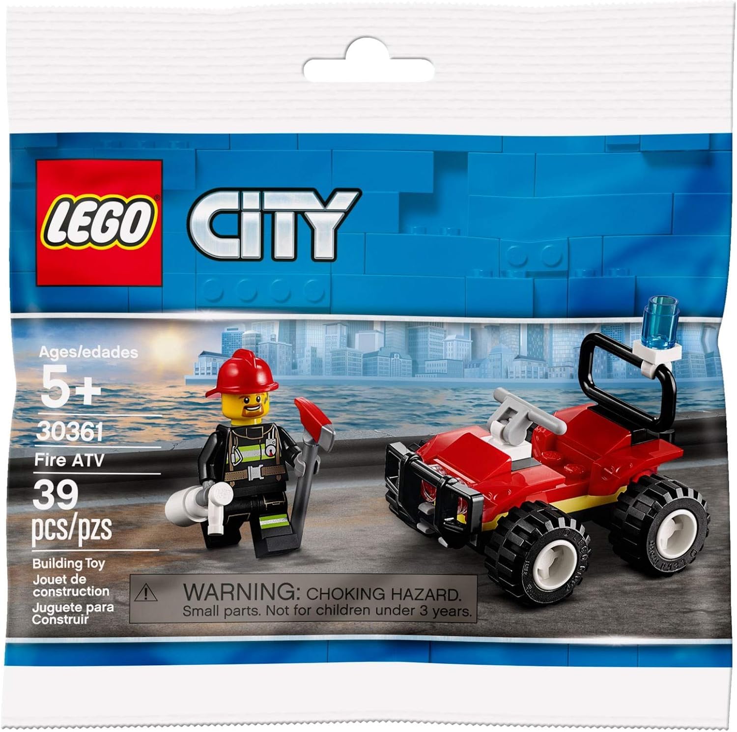 CITY LEGO SET 30361 FIRE ATV 39 PIEZAS POLYBAG - 1