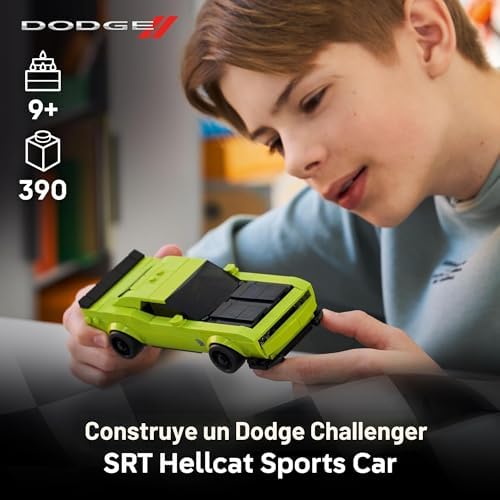 LEGO SPEED CHAMPIONS DODGE CHALLENGER SRT HELLCAT JUGUETE DE AUTO DEPORTIVO - JUEGO DE CONSTRUCCIÓN PARA APRENDER, JUGAR - 7