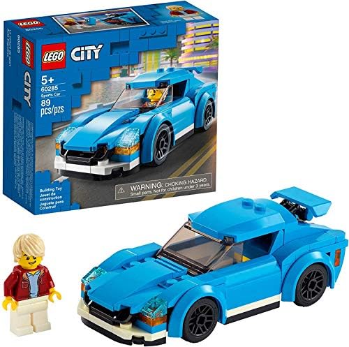 LEGO CITY SPORTS CAR 60285 KIT DE CONSTRUCCIÓN JUEGO PARA NIÑOS, NUEVO 2021 89 PIEZAS - 7