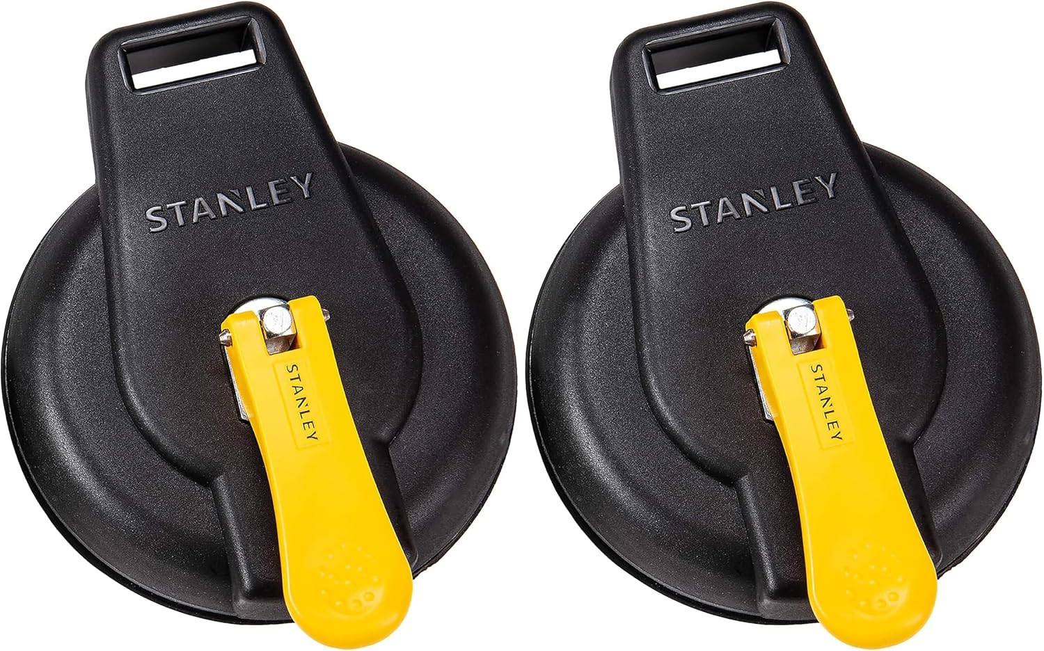 STANLEY S4004 - VENTOSA AL VACÍO COLOR NEGRO/AMARILLO, RESISTENTE LÍMITE DE SOPORTE DE PESO DE 200 LIBRAS , PAQUETE DE 4 - 7