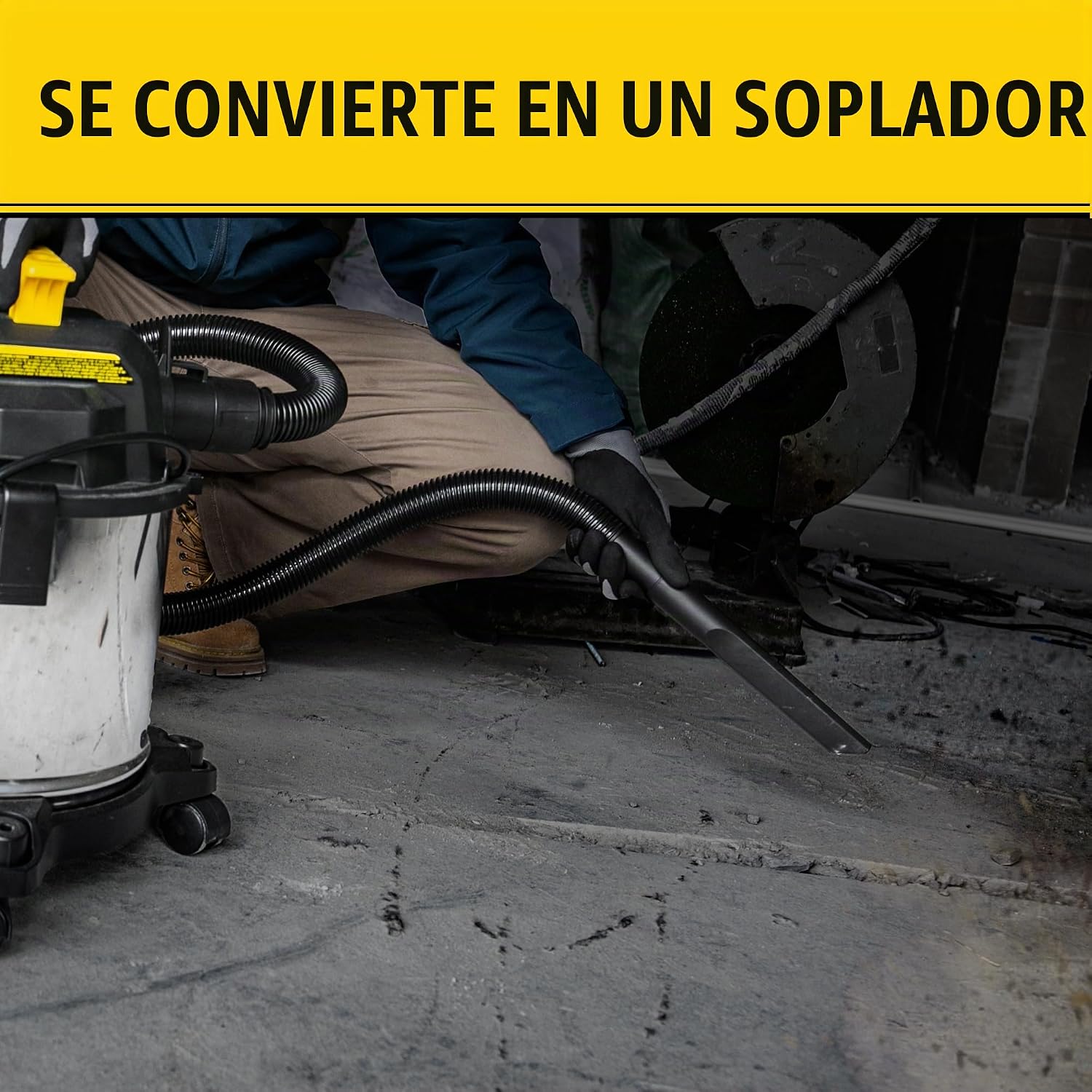 STANLEY ASPIRADORA HÚMEDA Y SECA DE 4 GALONES, SOPLADOR DE VACÍO 3 EN 1 DE 4 PICOS HP DE ACERO INOXIDABLE CON POTENTE - 7