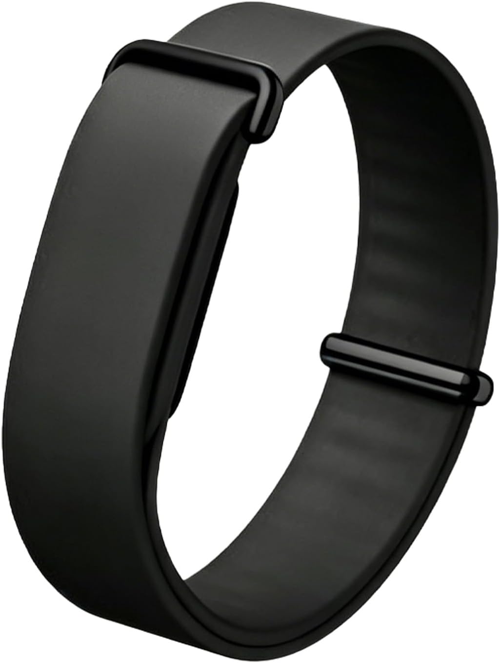 BANDA DE SILICONA PARA GOOGLE FITBIT AIR, CORREA DEPORTIVA TRANSPIRABLE LAVABLE NEGRO - 1