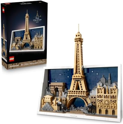 LEGO ARCHITECTURE PARÍS JUEGO DE CONSTRUCCIÓN DE LA CIUDAD DEL AMOR PARA ADULTOS - DECORACIÓN DIY PARA OFICINA O DORMITORIO - 7