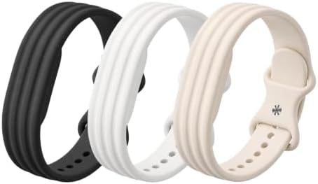 PAQUETE DE 3 CORREAS DE SILICONA DEPORTIVAS COMPATIBLES CON GOOGLE FITBIT AIR, SUAVE, TRANSPIRABLE, IMPERMEABLE, - 7