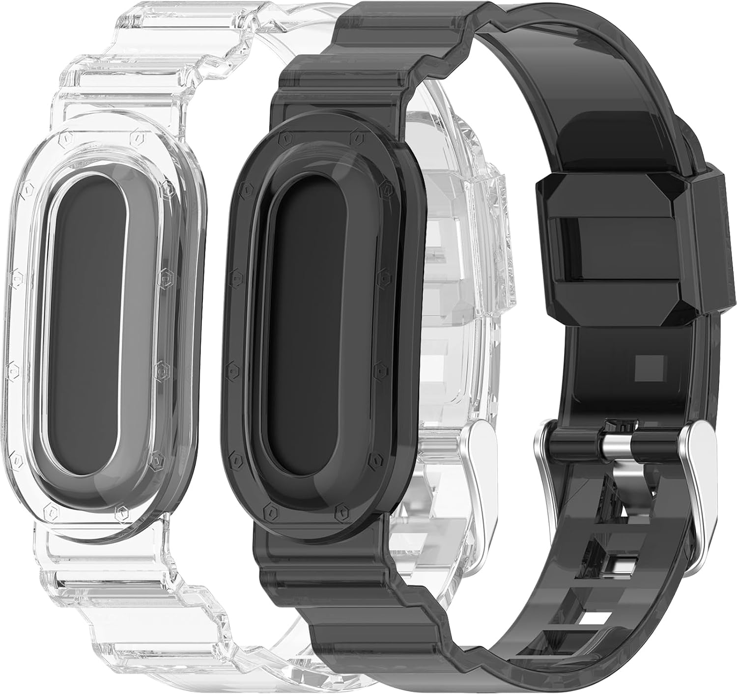 MIIMALL PAQUETE DE 2 CORREAS DEPORTIVAS PARA GOOGLE FITBIT AIR, RESISTENTE AL AGUA Y AL SUDOR, RESISTENTE Y TRANSPIRABLE, - 1