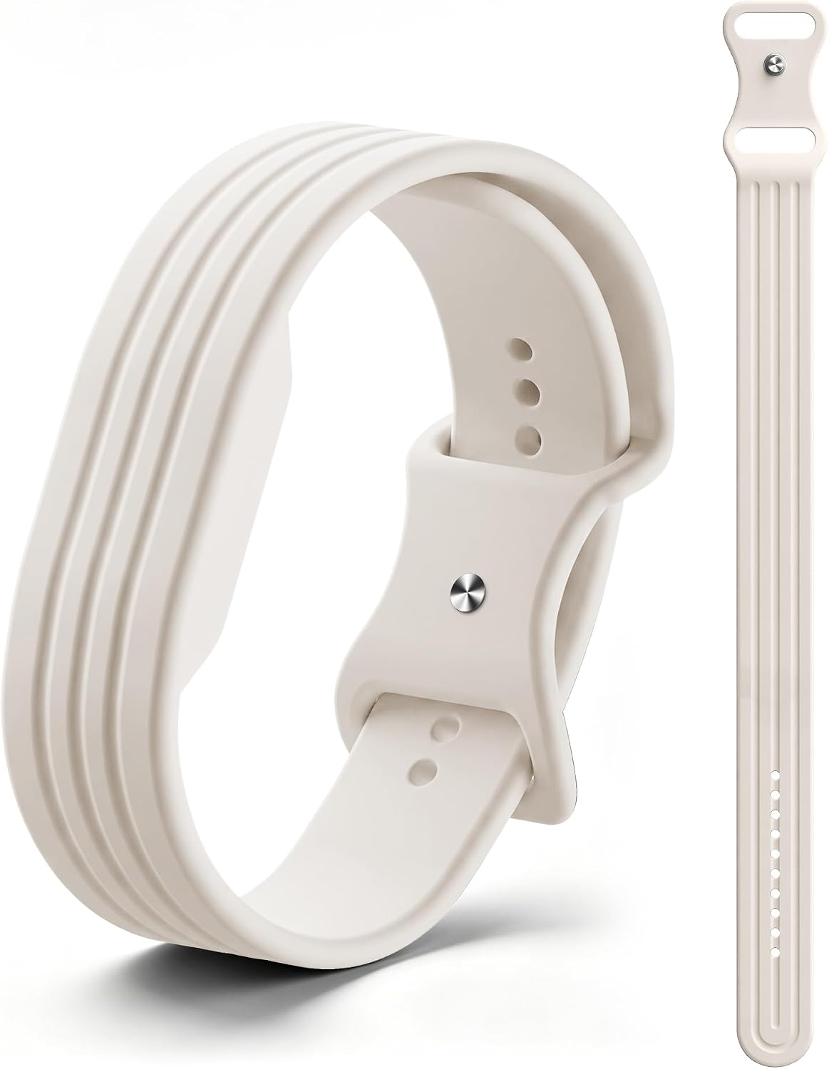 SPORTS SILICONE BAND COMPATIBLE WITH GOOGLE FITBIT AIR TRACKER, STARLIGHT - 1