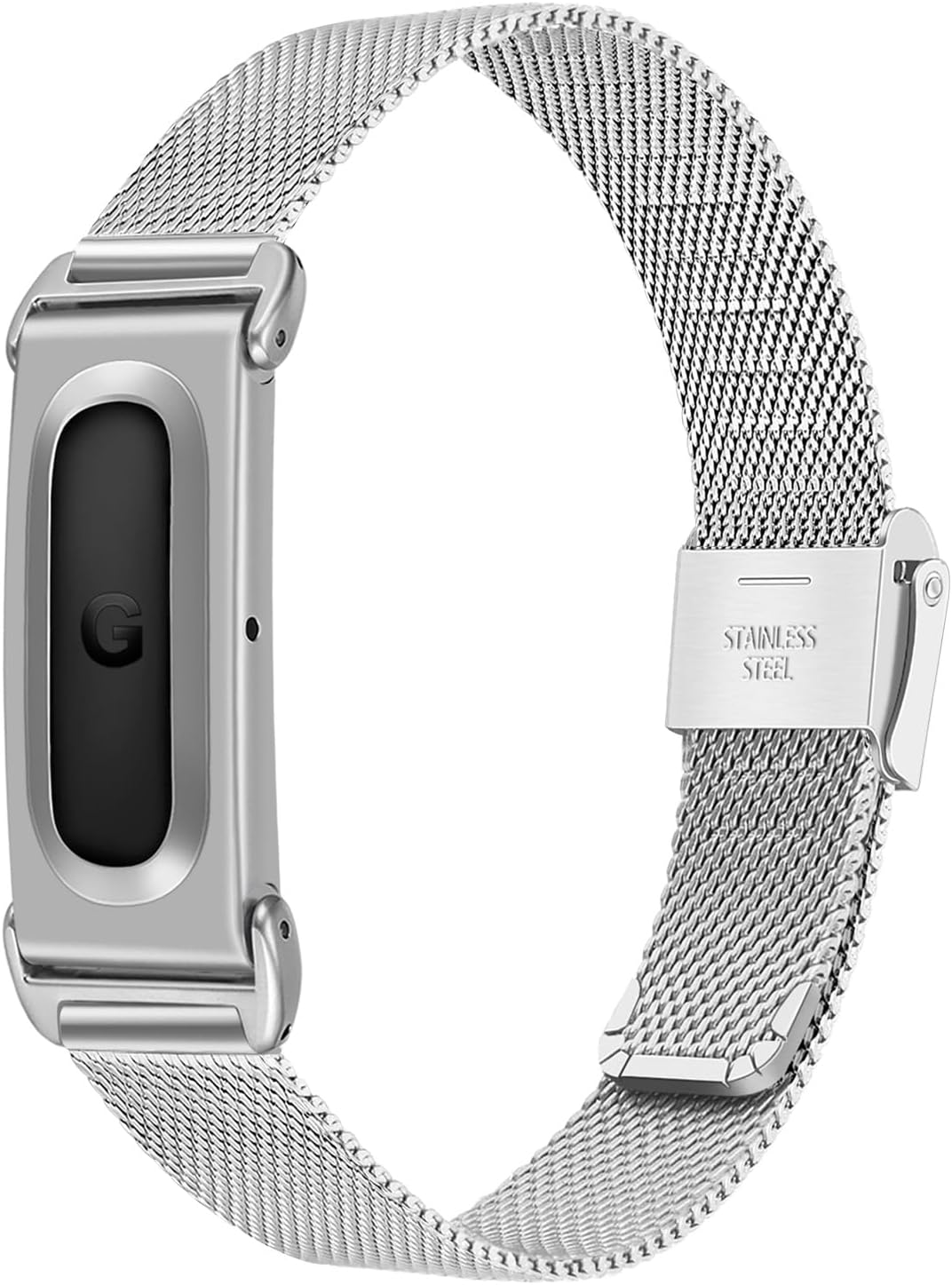 UNOXIENTO CORREA DE MALLA DE ACERO INOXIDABLE CON MARCO PARA GOOGLE FITBIT AIR SIN RASTREADOR - 1