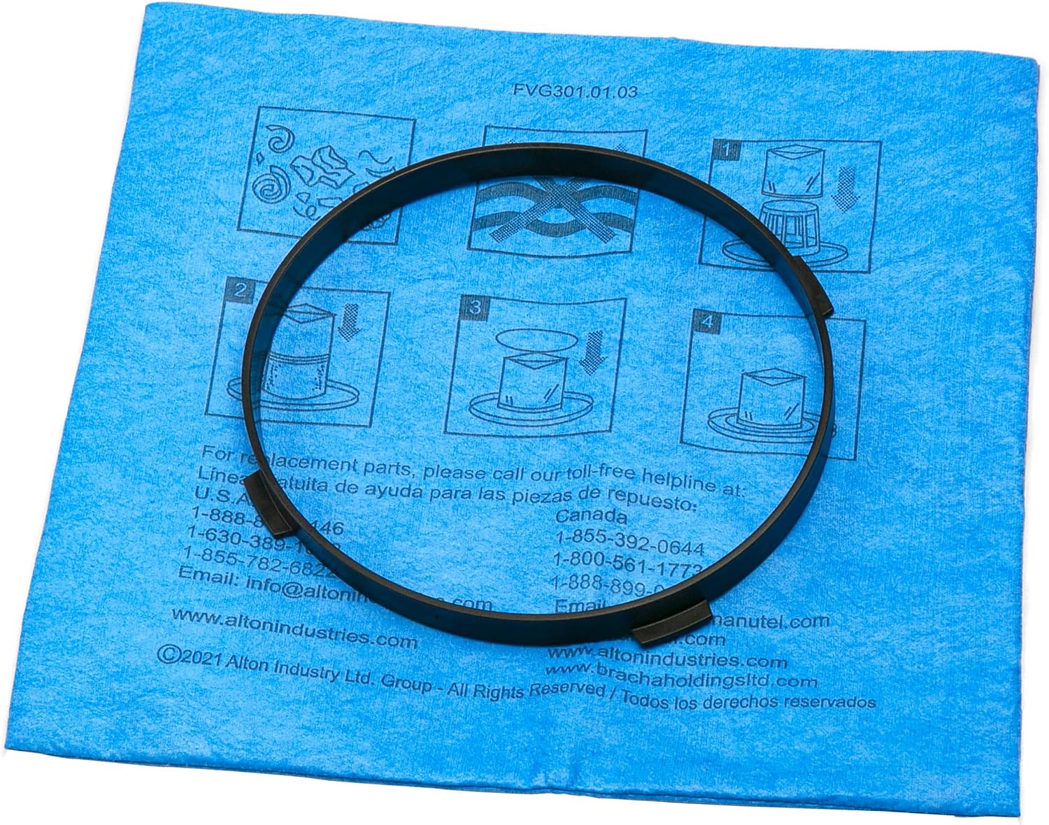 STANLEY - 251201 STANLEY 25-1201 FILTRO DE TELA AZUL REUTILIZABLE, CON ABRAZADERA DE ANILLO PARA ASPIRADORAS DE POLVO - 1