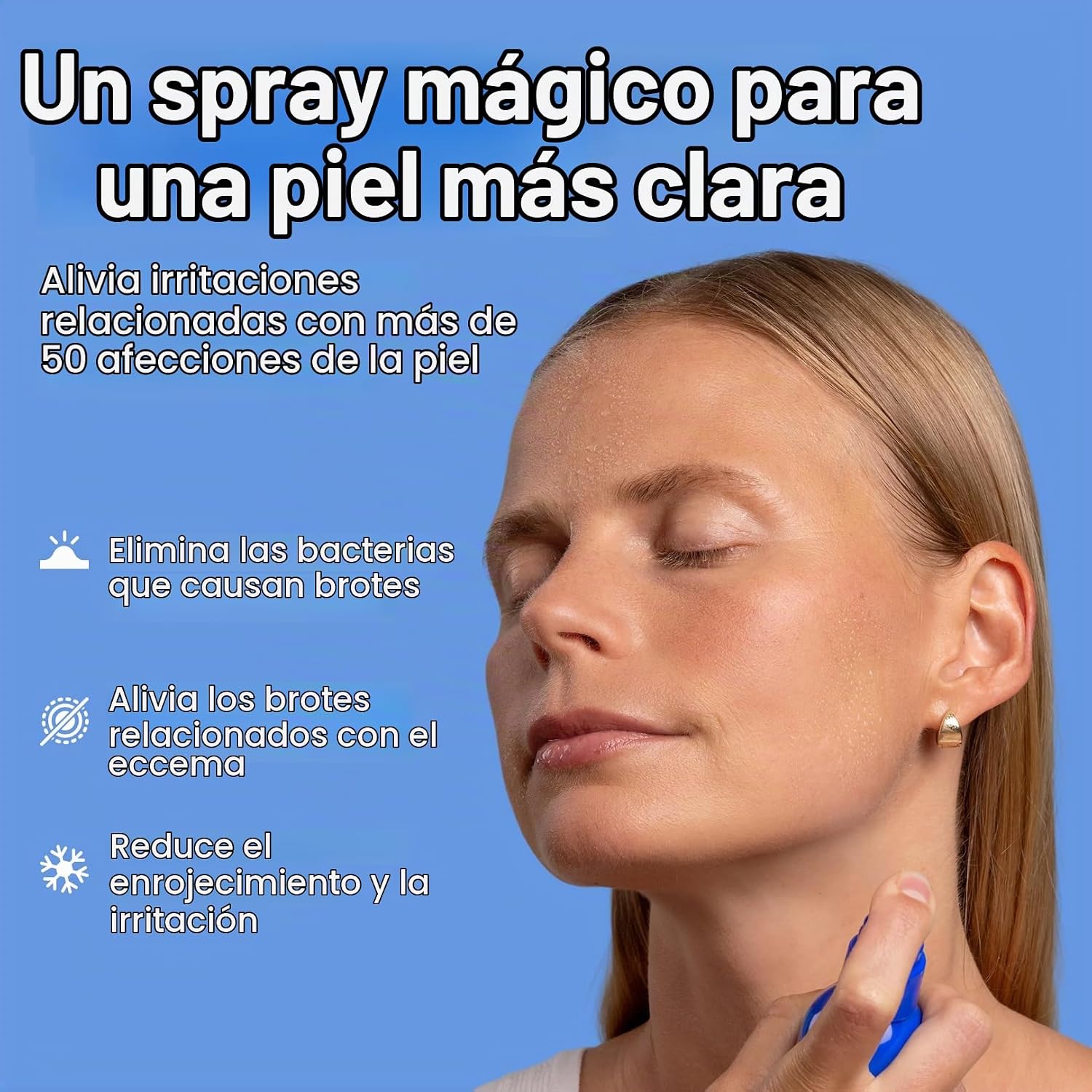 MAGIC MOLECULE SPRAY DE ÁCIDO HIPOCLOROSO PARA PIEL PROPENSA A BROTES, ECCEMA Y ERUPCIONES CON PICAZÓN AYUDA A MÁS DE 50 - 2