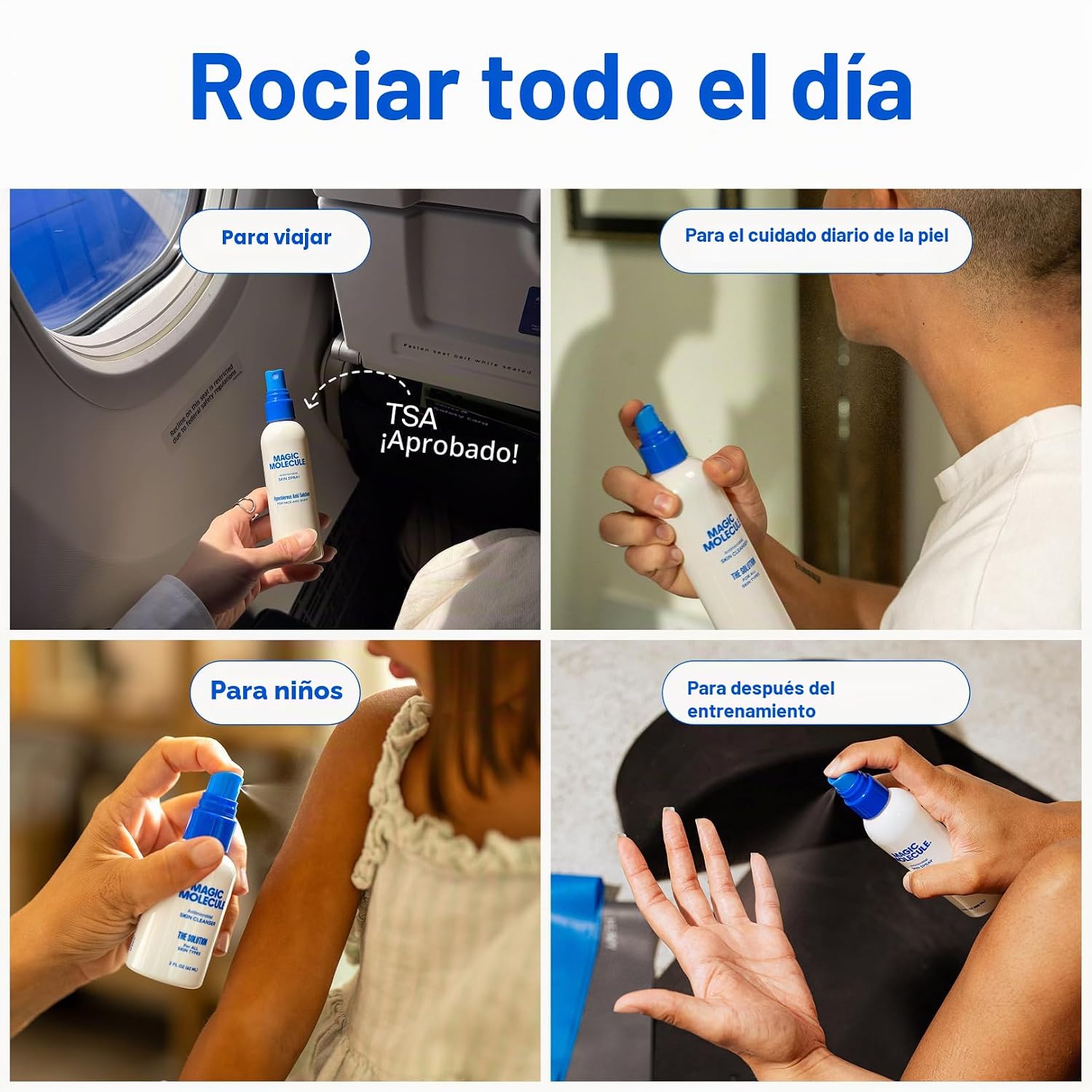 MAGIC MOLECULE SPRAY DE ÁCIDO HIPOCLOROSO PARA PIEL PROPENSA A BROTES, ECCEMA Y ERUPCIONES CON PICAZÓN AYUDA A MÁS DE 50 - 4
