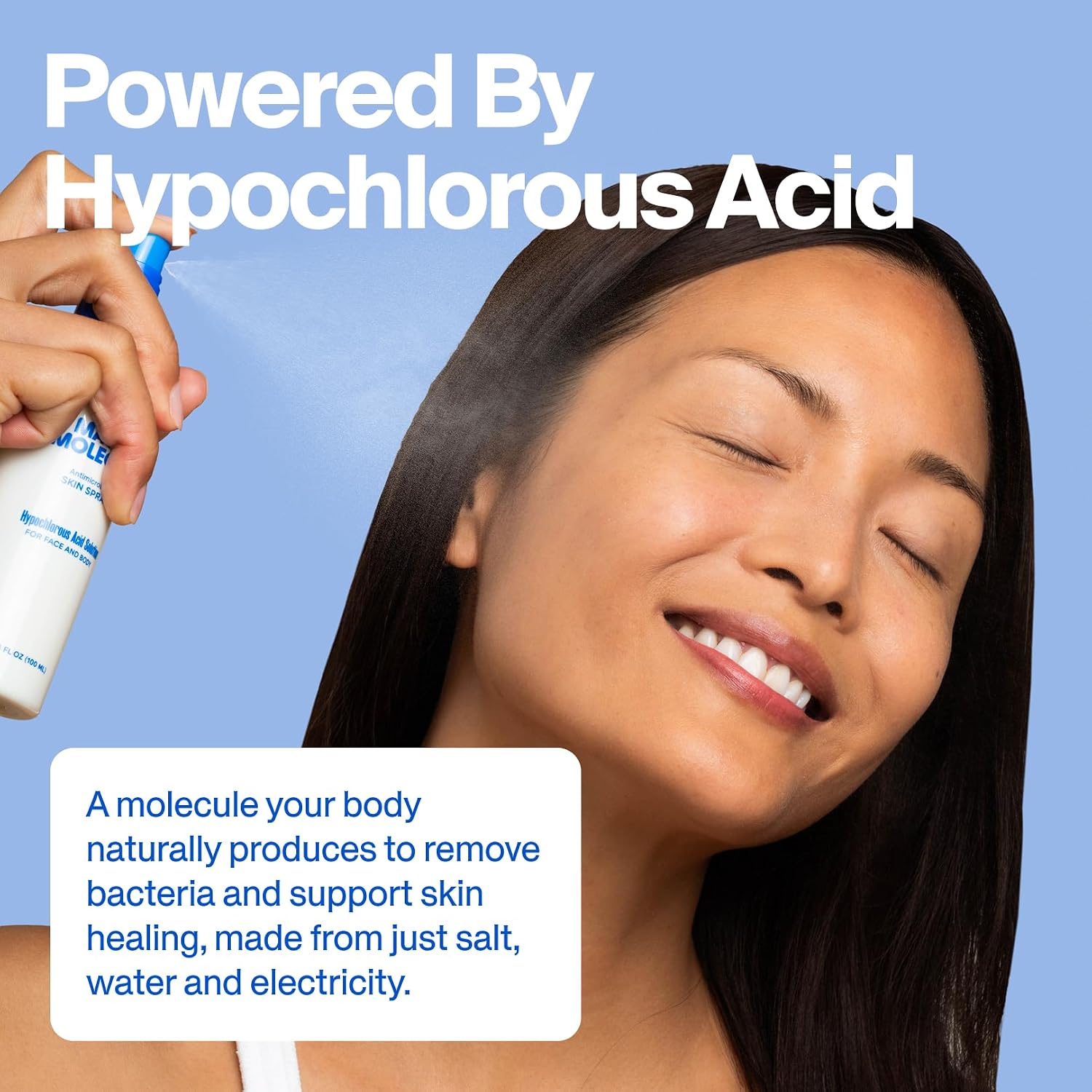 MAGIC MOLECULE SPRAY DE ÁCIDO HIPOCLOROSO PARA PIEL PROPENSA A BROTES, ECCEMA Y ERUPCIONES CON PICAZÓN AYUDA A MÁS DE 50 - 5