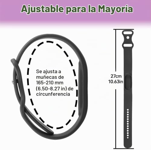 VANEST CORREA DE REPUESTO COMPATIBLE CON GOOGLE FITBIT AIR, CORREA SUAVE Y AJUSTABLE PARA USO DIARIO, IMPERMEABLE, - 7