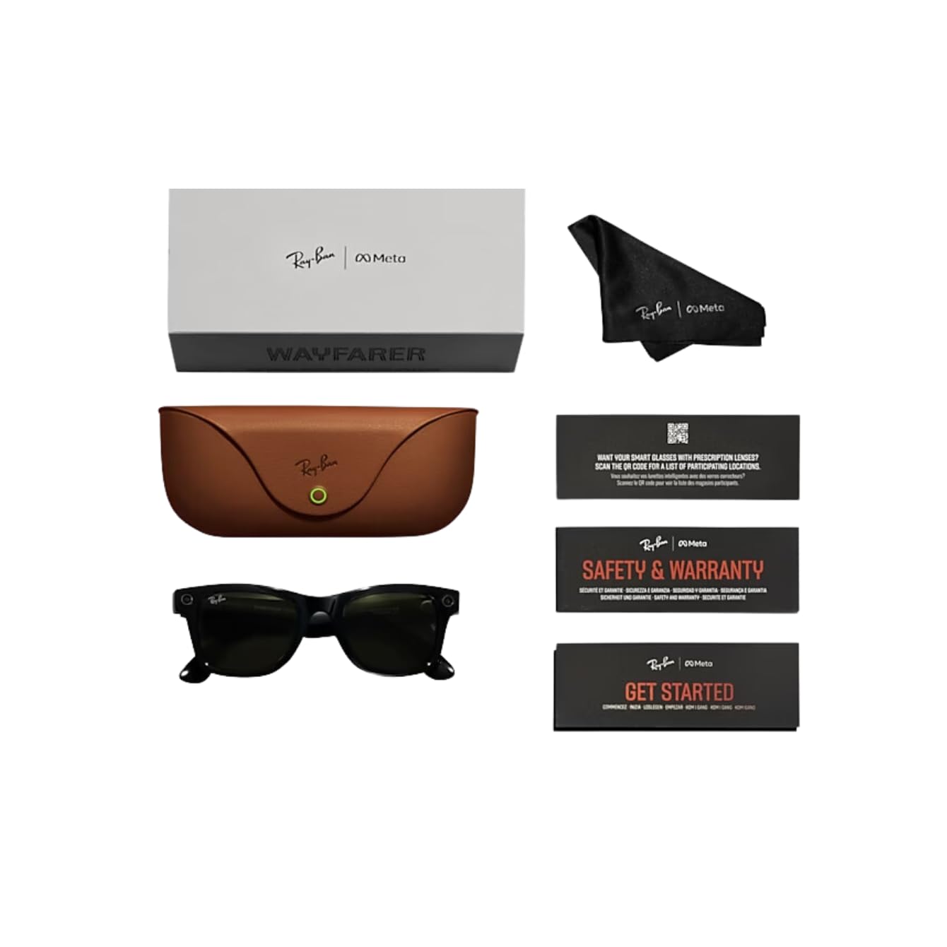 RAY-BAN META GEN 1 , WAYFARER, NEGRO MATE LENTES INTELIGENTES DE IA PARA HOMBRES Y MUJERES CÁMARA ULTRA ANCHA DE 12 MP, - 7