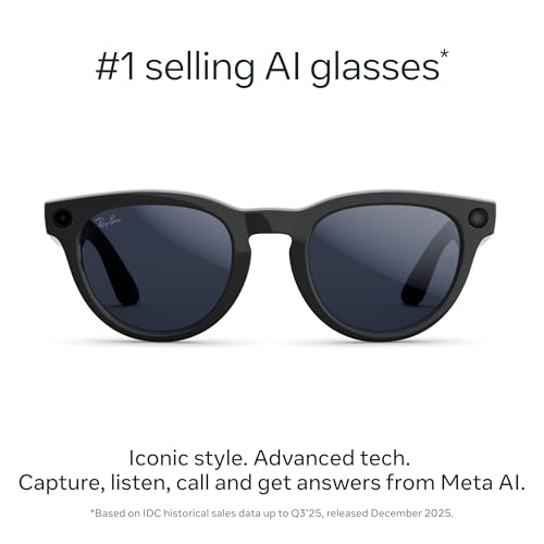 RAY-BAN META GEN 2 , HEADLINER LOW BRIDGE FIT, SHINY BLACK SMART AI GLASSES FOR MEN, WOMEN 2X BATTERY LIFE 3K HD RESOLUTION - 7