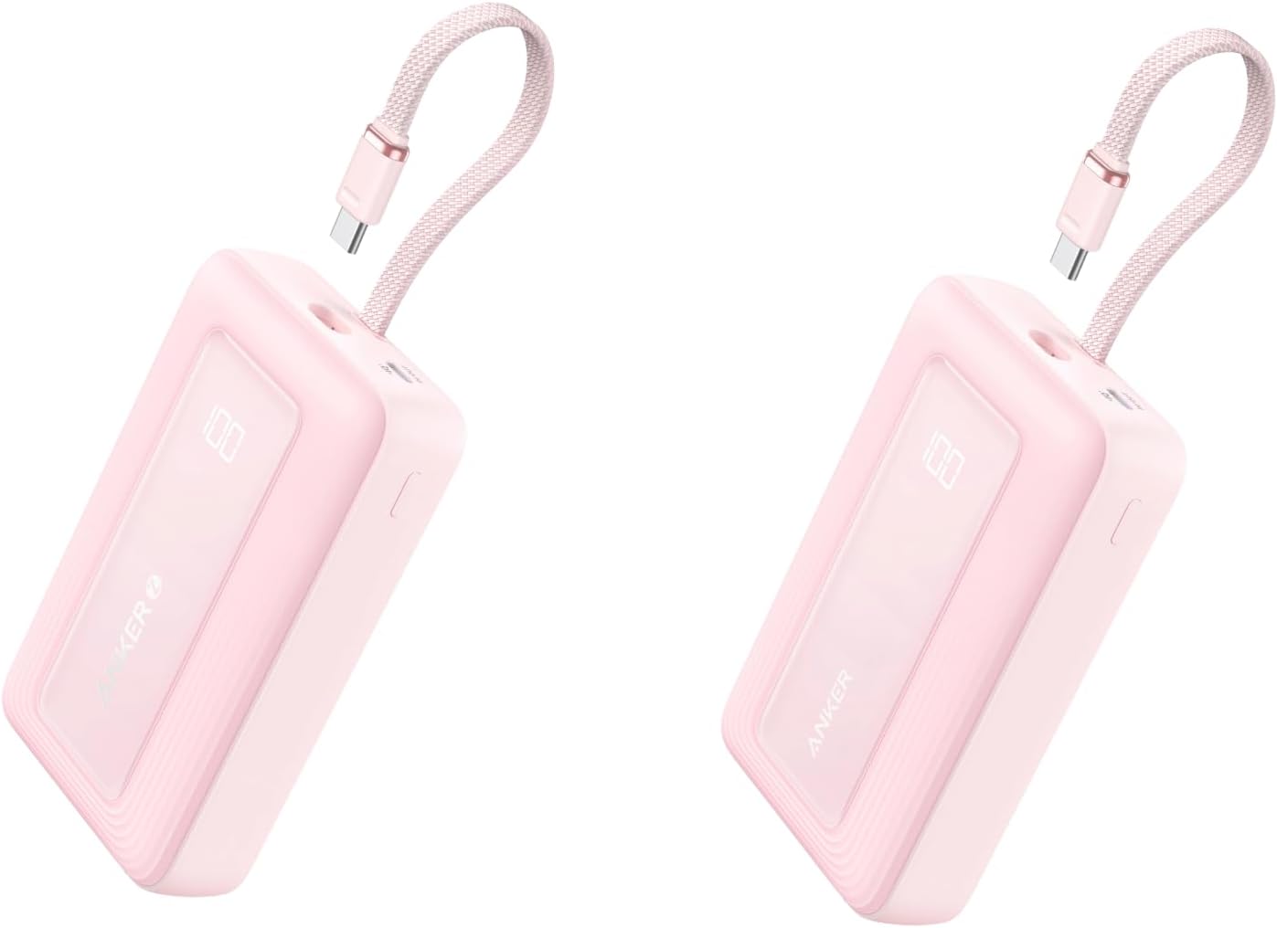 ANKER BANCO DE ENERGÍA DE 30 W Y 45 W Y 20,000 MAH CON CABLE USB-C INCORPORADO PAQUETE - 1