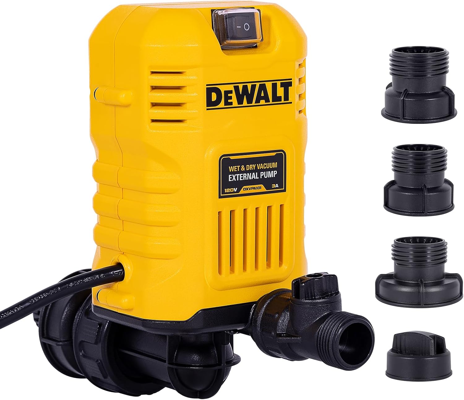 DEWALT ASPIRADORA PARA HÚMEDO/SECO CON BOMBA EXTERNA DXVPA101, ACCESORIO DE ASPIRADORA DE TIENDA PARA ÁREAS DE DIFÍCIL - 1