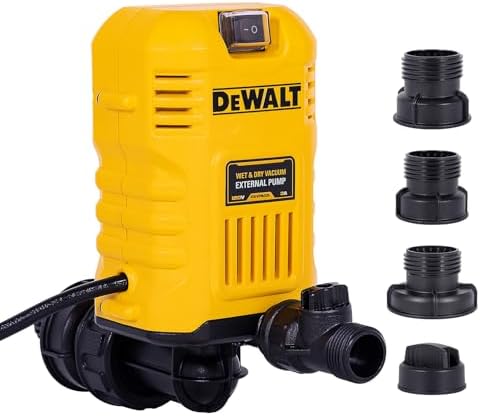 DEWALT ASPIRADORA PARA HÚMEDO/SECO CON BOMBA EXTERNA DXVPA101, ACCESORIO DE ASPIRADORA DE TIENDA PARA ÁREAS DE DIFÍCIL - 7