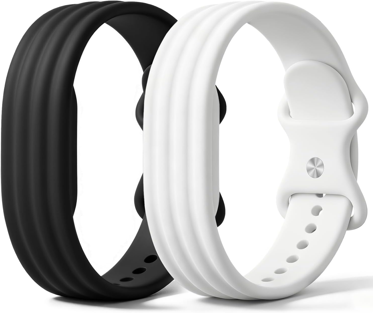 PAQUETE DE 2 BANDAS DE SILICONA COMPATIBLES CON GOOGLE FITBIT AIR ACTIVE BAND, CORREAS DEPORTIVAS SUAVES Y TRANSPIRABLES - 1