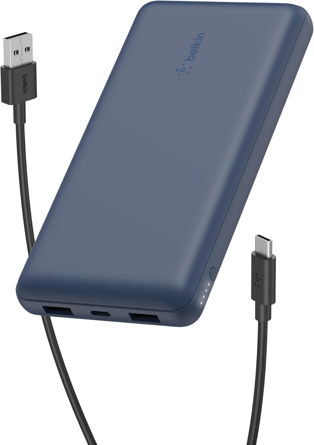 CARGADOR PORTÁTIL BELKIN, BANCO DE ENERGÍA USB C DE 20000 MAH CON 2 PUERTOS USB-A, 15W CON CABLE DE TIPO A A TIPO C - IPHONE - 1