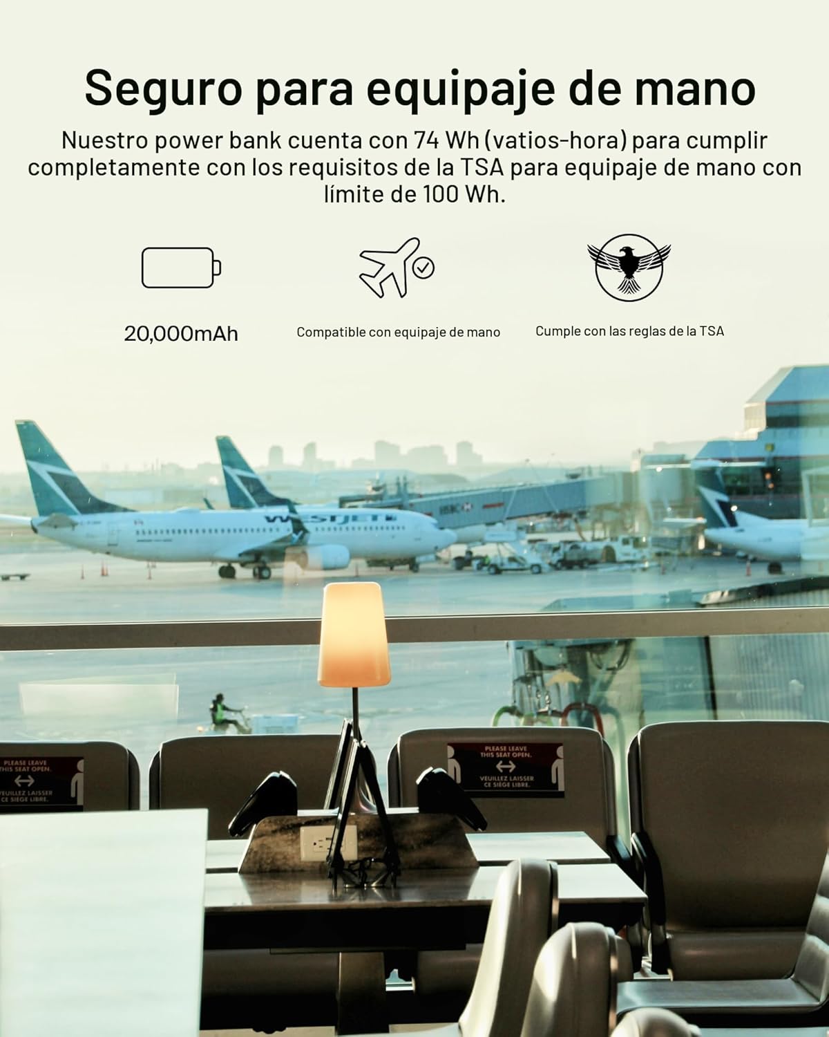CARGADOR PORTÁTIL BELKIN, BANCO DE ENERGÍA USB C DE 20000 MAH CON 2 PUERTOS USB-A, 15W CON CABLE DE TIPO A A TIPO C - IPHONE - 2