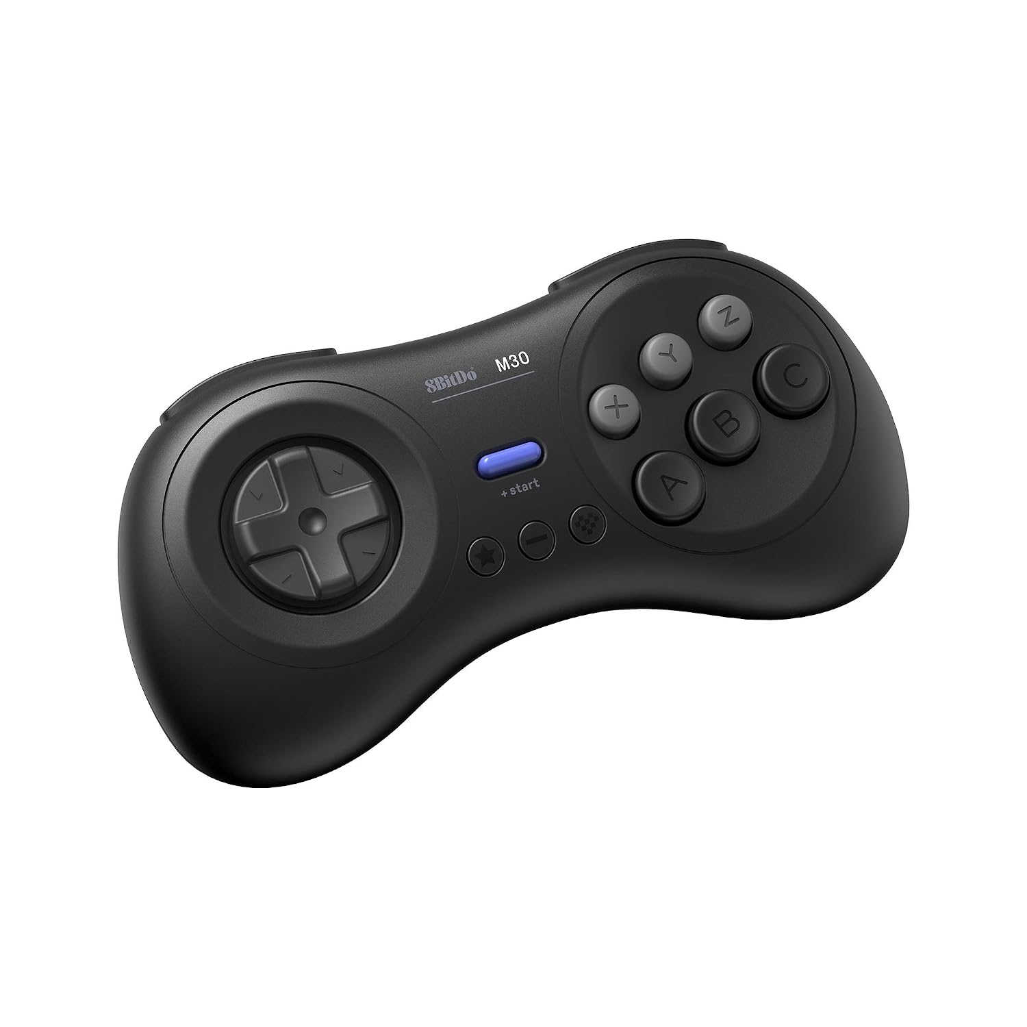 8BITDO M30 BLUETOOTH CONTROLLER FOR SWITCH, WINDOWS AND ANDROID, 6-BUTTON LAYOUT FOR SEGA S CLASSIC GAMES BLACK - 1