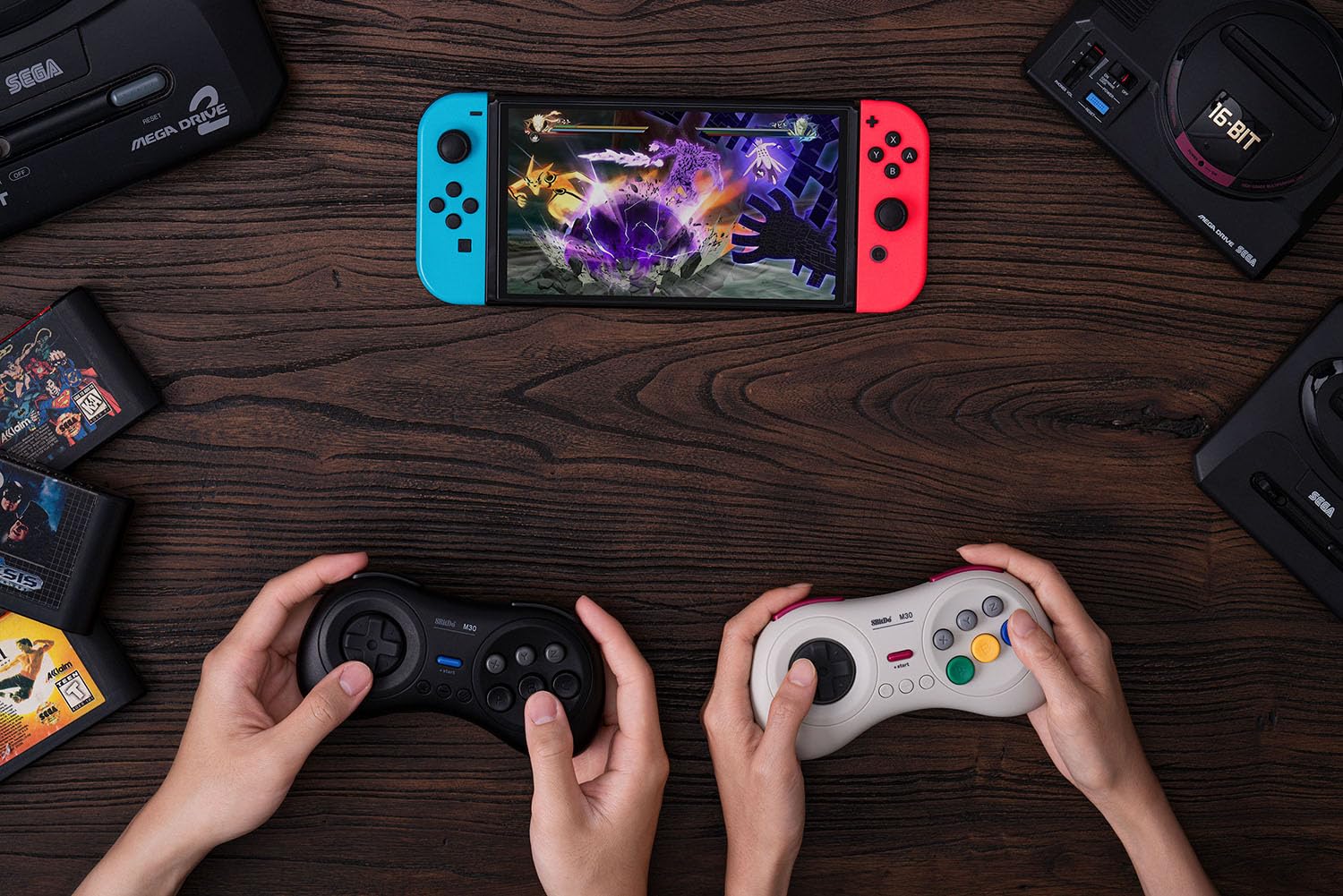 8BITDO M30 WIRELESS BLUETOOTH CONTROLLER RETRO GAMEPAD FOR SWITCH, PC WINDOWS, MACOS, ANDROID, RASPBERRY PI WITH SEGA - 7