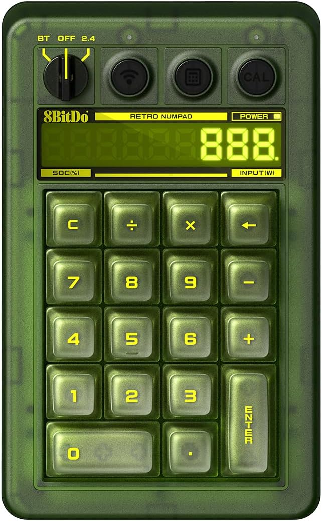 8BITDO RETRO 18 MECHANICAL NUMPAD FOR WINDOWS Y ANDROID, XBOX EDITION - 1