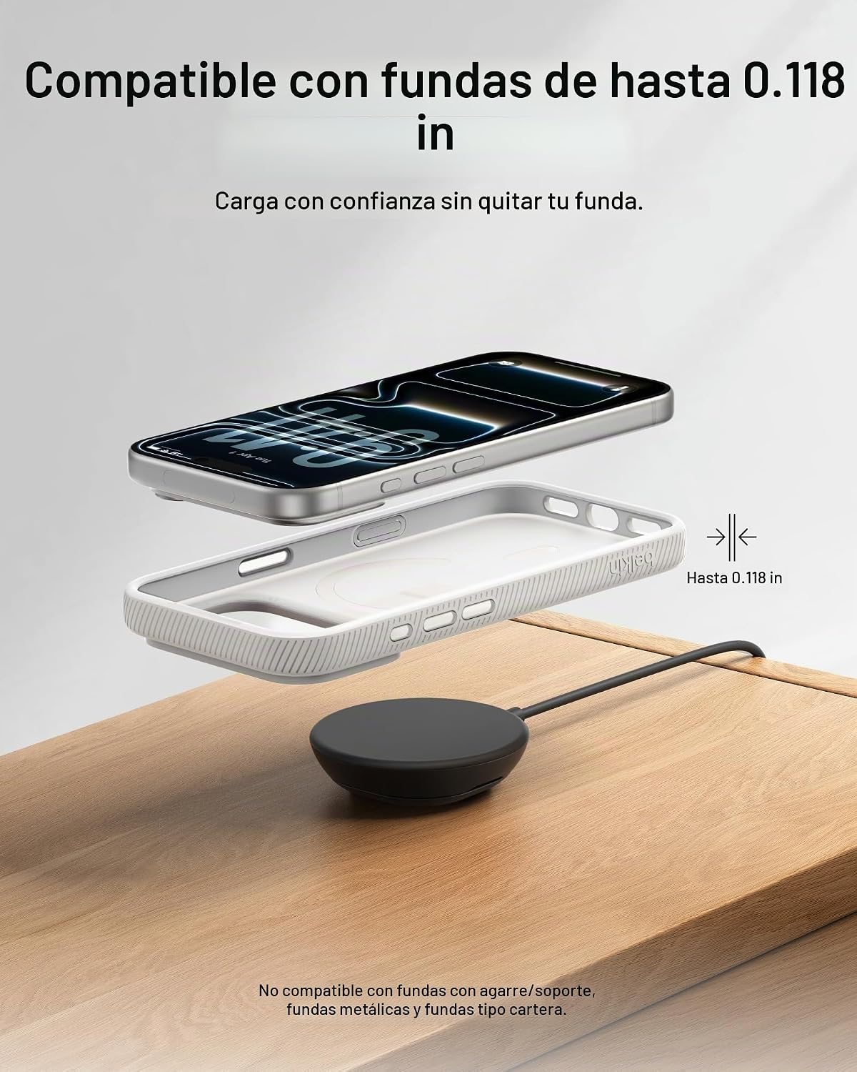 BELKIN ALMOHADILLA DE CARGA INALÁMBRICA MAGNÉTICA QI2 25W, CARGA RÁPIDA - 7