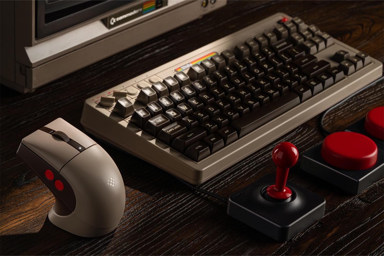 8BITDO RATÓN RETRO R8 CON BASE DE CARGA - EDICIÓN C64 - 6