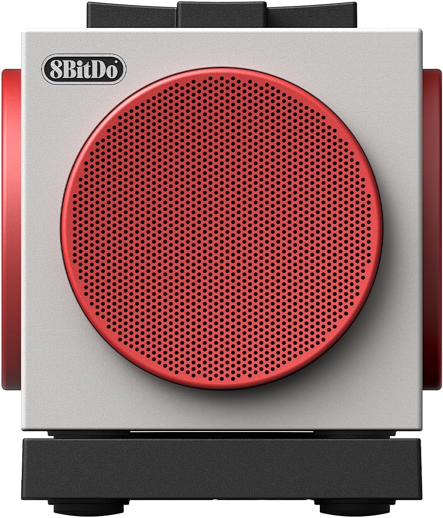 8BITDO ALTAVOZ RETRO CUBE 2, ALTAVOZ BLUETOOTH PORTÁTIL CON SONIDO ESTÉREO, BASE DE CARGA INALÁMBRICA, BLUETOOTH - 1