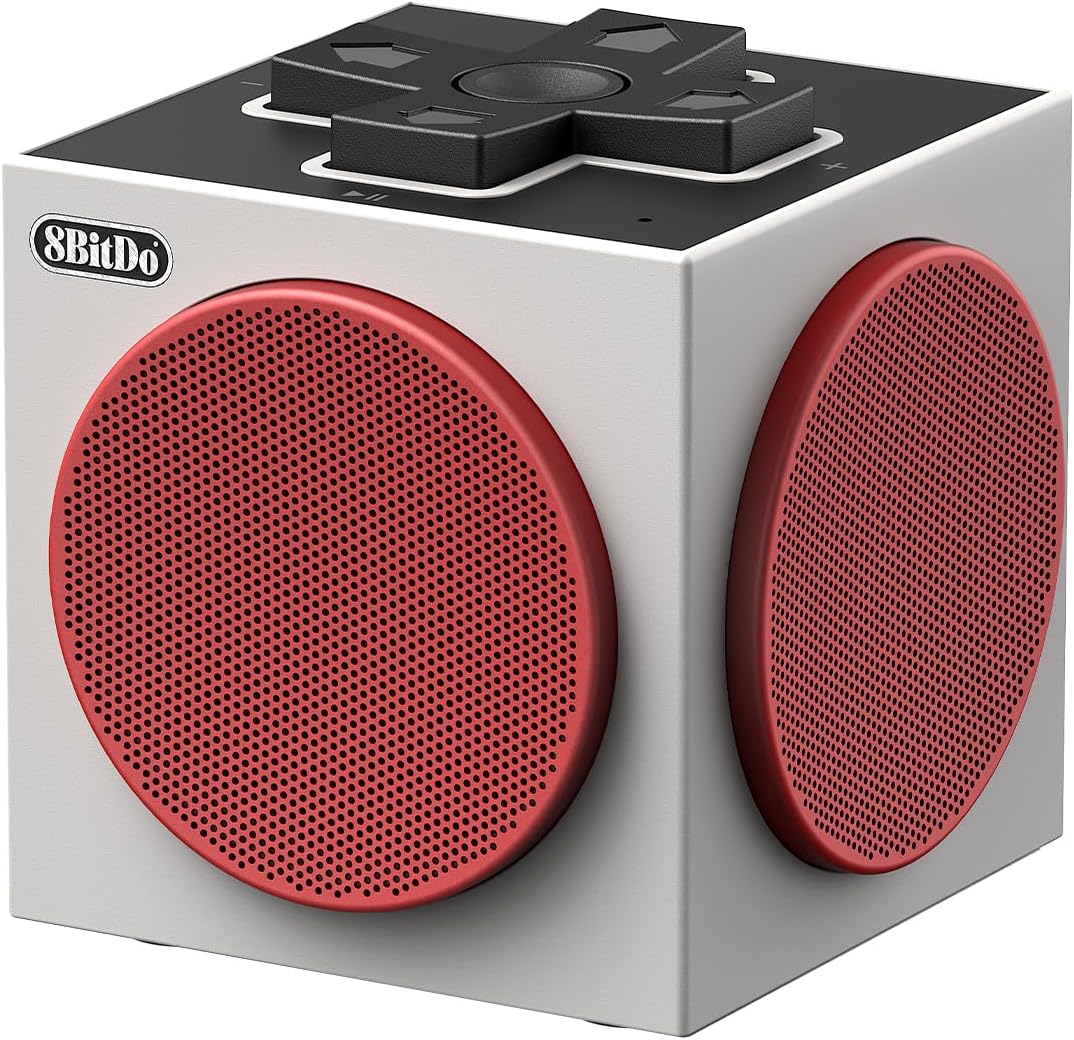 8BITDO ALTAVOZ RETRO CUBE 2, ALTAVOZ BLUETOOTH PORTÁTIL CON SONIDO ESTÉREO, BASE DE CARGA INALÁMBRICA, BLUETOOTH - 2