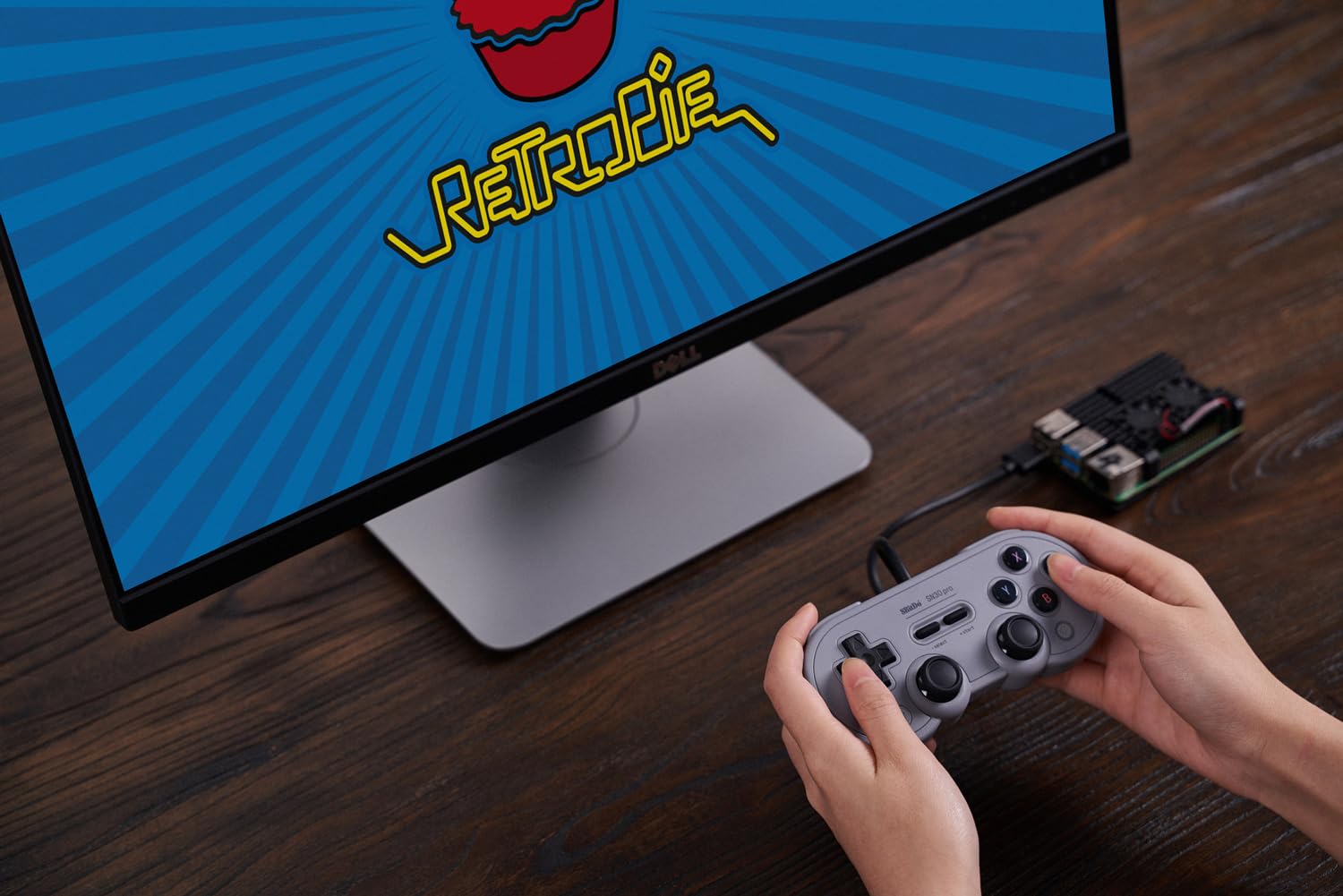 8BITDO SN30 PRO USB WIRED CONTROLLER RETRO CLASSIC GAMEPAD FOR SWITCH, PC WINDOWS Y RASPBERRY PI GRAY EDITION - 5